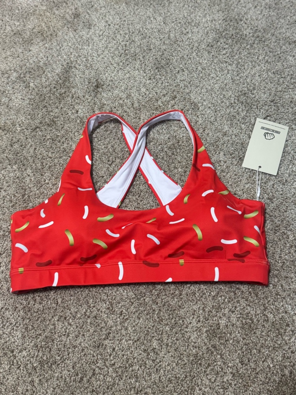 Feed Me Fight Me Sport Bra